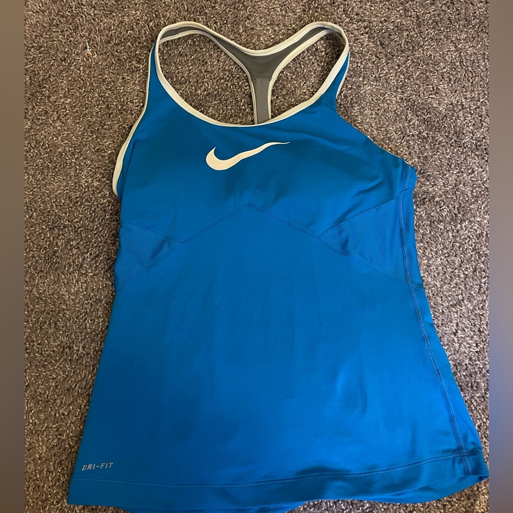 Nike Blue Dri Fit Workout Tank Top -Medium